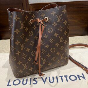 👜✨LOUIS VUITTON Monogram NeoNoe Bucket Bag in Brown